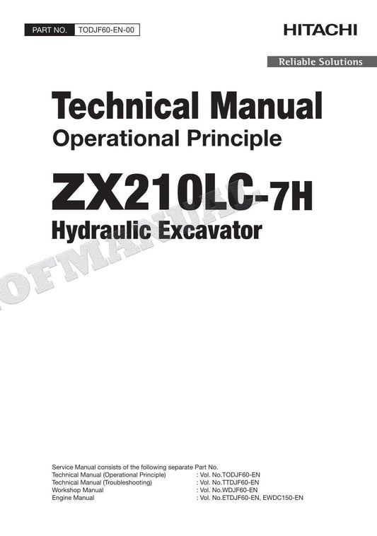 HITACHI ZX210LC-7H Excavator Service Manual Operational Principle