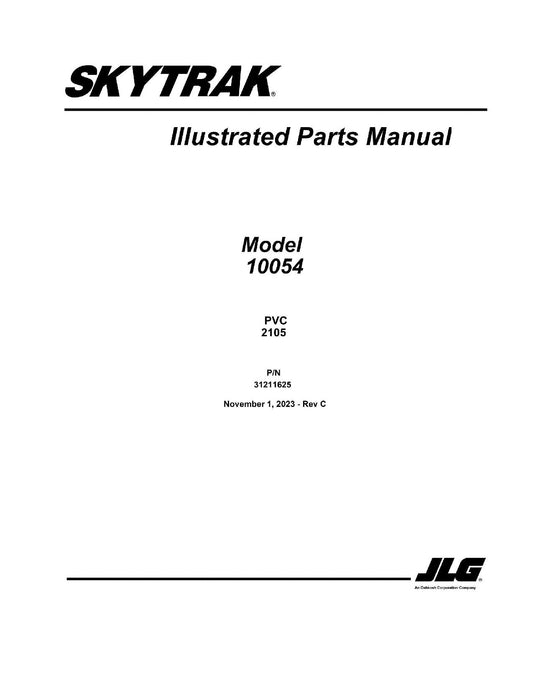 SKYTRAK 10054 Telehandler Parts Catalog Manual 31211625