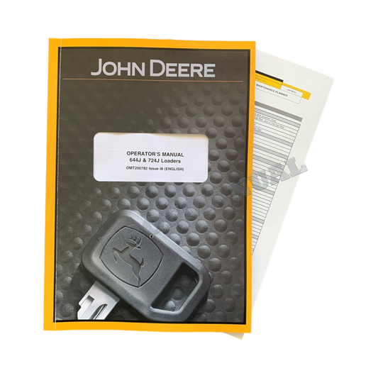 MANUEL D'UTILISATION DU CHARGEUR JOHN DEERE 644J 724J + !BONUS! 