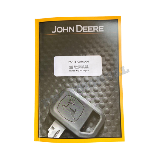 JOHN DEERE 490D 493D EXCAVATOR PARTS CATALOG MANUAL