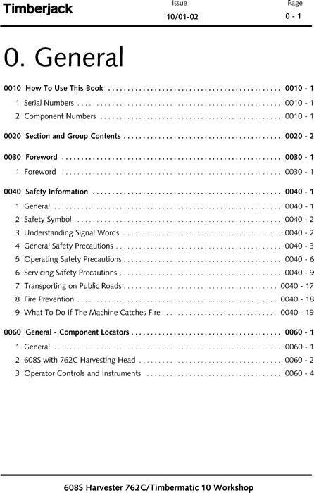 JOHN DEERE 608S 762C TRACKED HARVESTER SERVICE REPAIR MANUAL s-n 10BA1267-