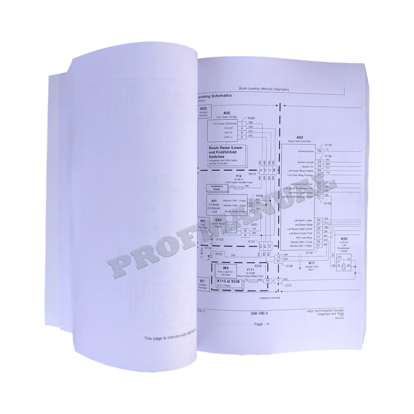 JOHN DEERE 4920 SPRAYER DIAGNOSIS TEST SERVICE MANUAL North America