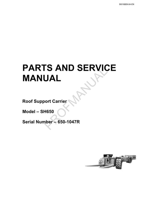 Caterpillar SH650 Träger Untertage Strebbau Teilekatalog Handbuch 650 1047R