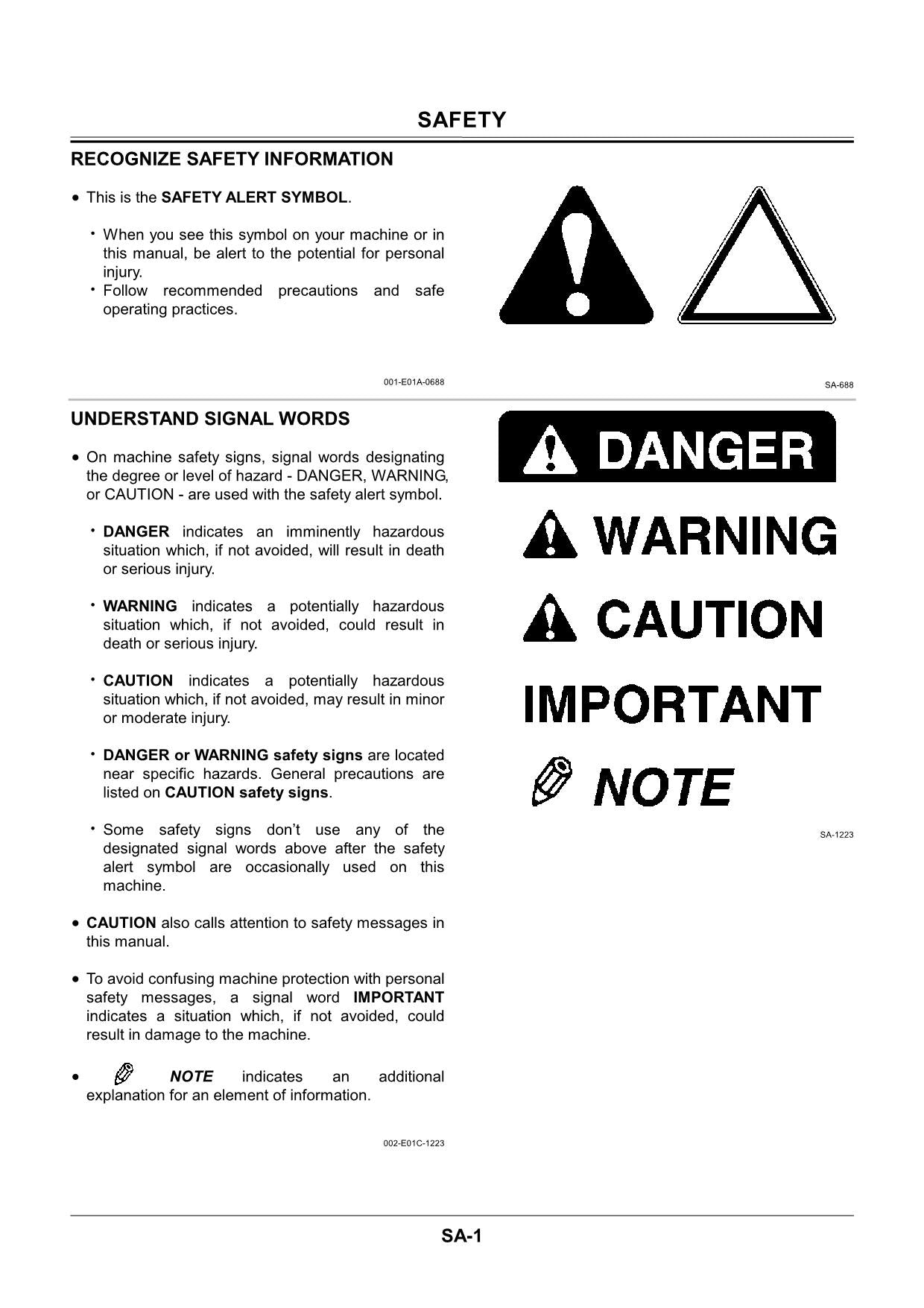 Hitachi EX60-3 to EX3500-3 UNDERCARRIAGE APPRAISAL Excavator Service manual