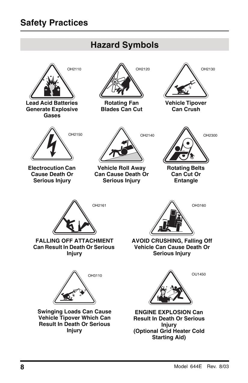 SKYTRAK 644E-38 Telehandler Maintenance Operation Operators Manual