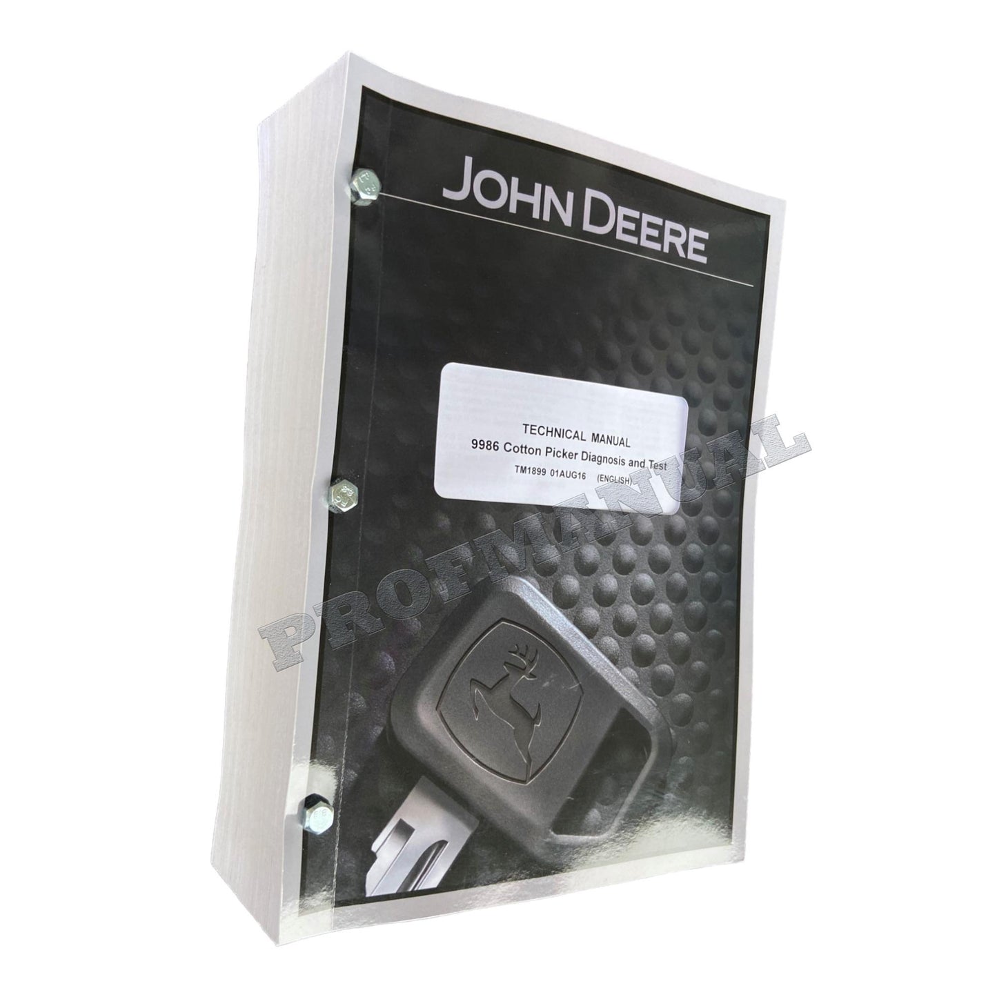 JONH DEERE 9986 COTTON PICKER DIAGNOSTIC SERVICE MANUAL TM1899