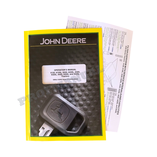 JOHN DEERE 6120 6220 6320 6420 6120L 6220L TRACTOR OPERATORS MANUAL + !BONUS!