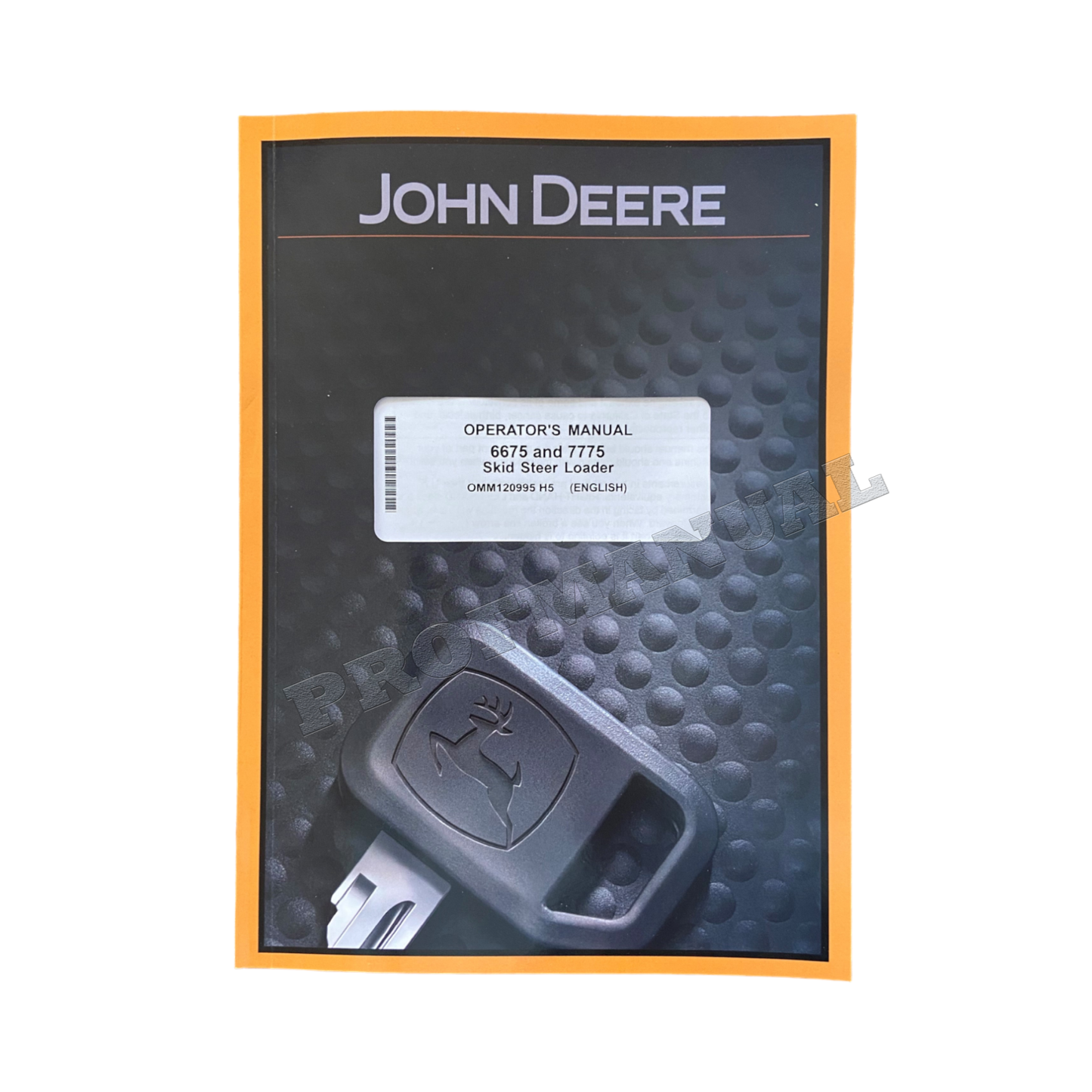 JOHN DEERE 6675 7775 SKID STEER OPERATORS MANUAL