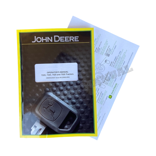 JOHN DEERE 7220 7320 7520 7420 TRAKTOR-BETRIEBSHANDBUCH + !BONUS!