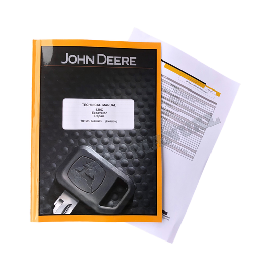 JOHN DEERE 120C EXCAVATOR REPAIR SERVICE MANUAL + !BONUS!