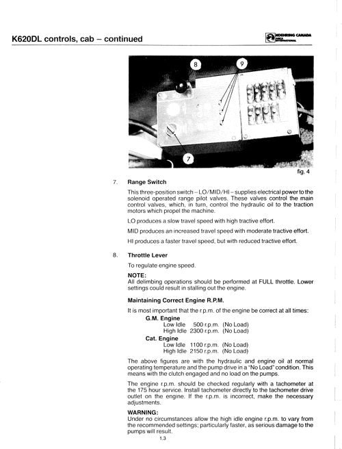 JOHN DEERE K620 DELIMBER SERVICE REPAIR MANUAL