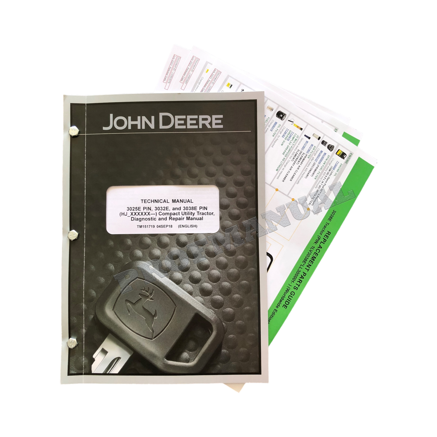 JOHN DEERE 3025E 3032E TRAKTOR DIAGNOSE-REPARATUR-SERVICEHANDBUCH + !BONUS! 