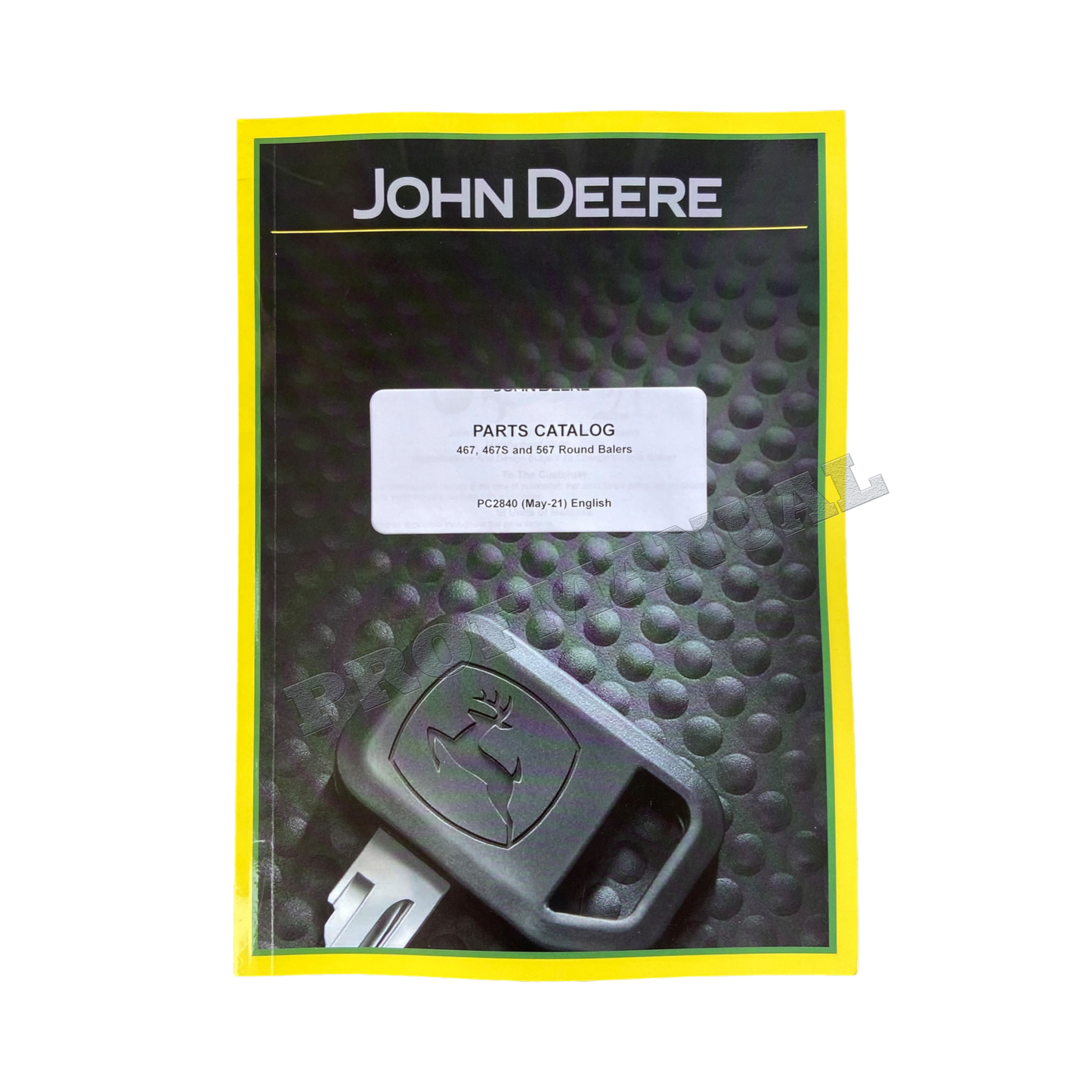 JOHN DEERE 467 467S 567 ROUND BALER PARTS CATALOG MANUAL