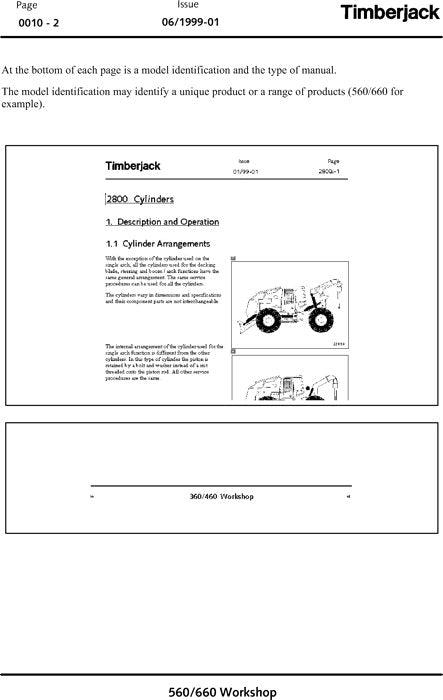 MANUEL DE RÉPARATION ET D'ENTRETIEN DU DÉBUSQUEUR JOHN DEERE 660C 560C