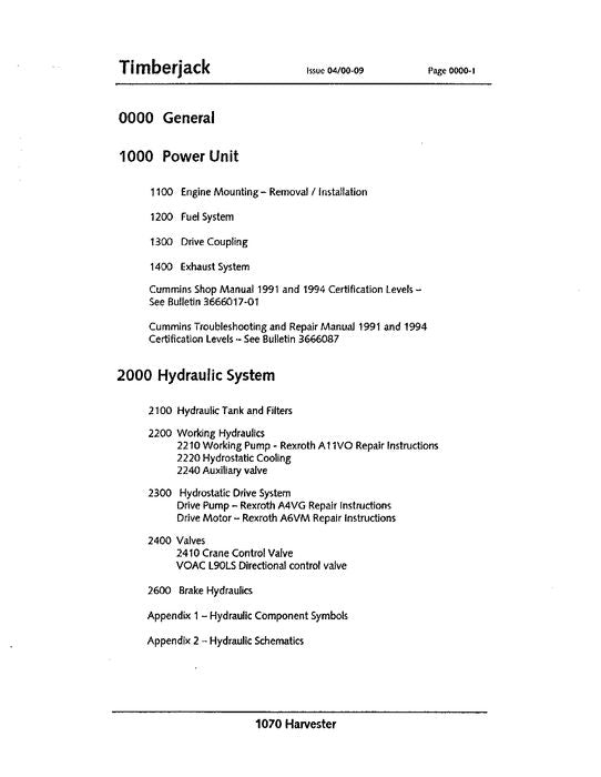 JOHN DEERE 1070 RAD-ERNTEMASCHINE SERVICE-REPARATURHANDBUCH