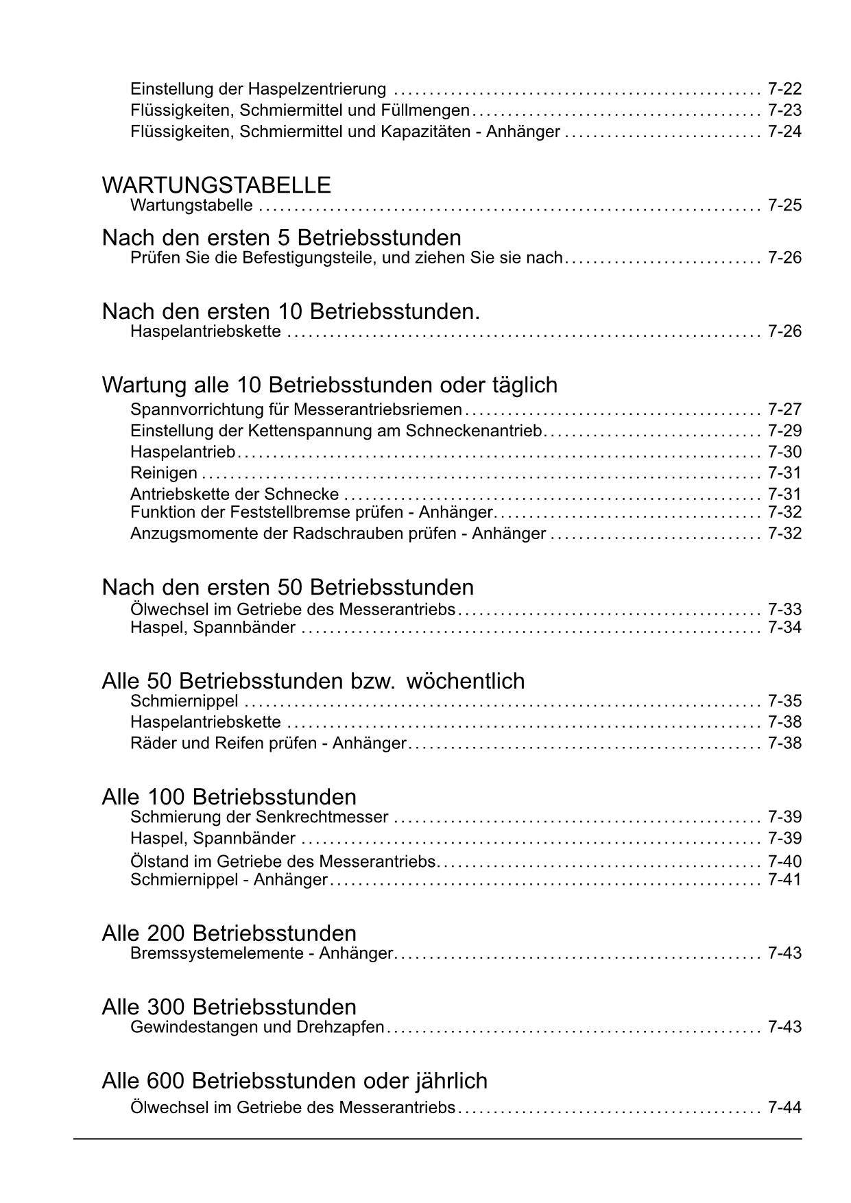 New Holland 760CG Schneidwerk Manuel d'instructions