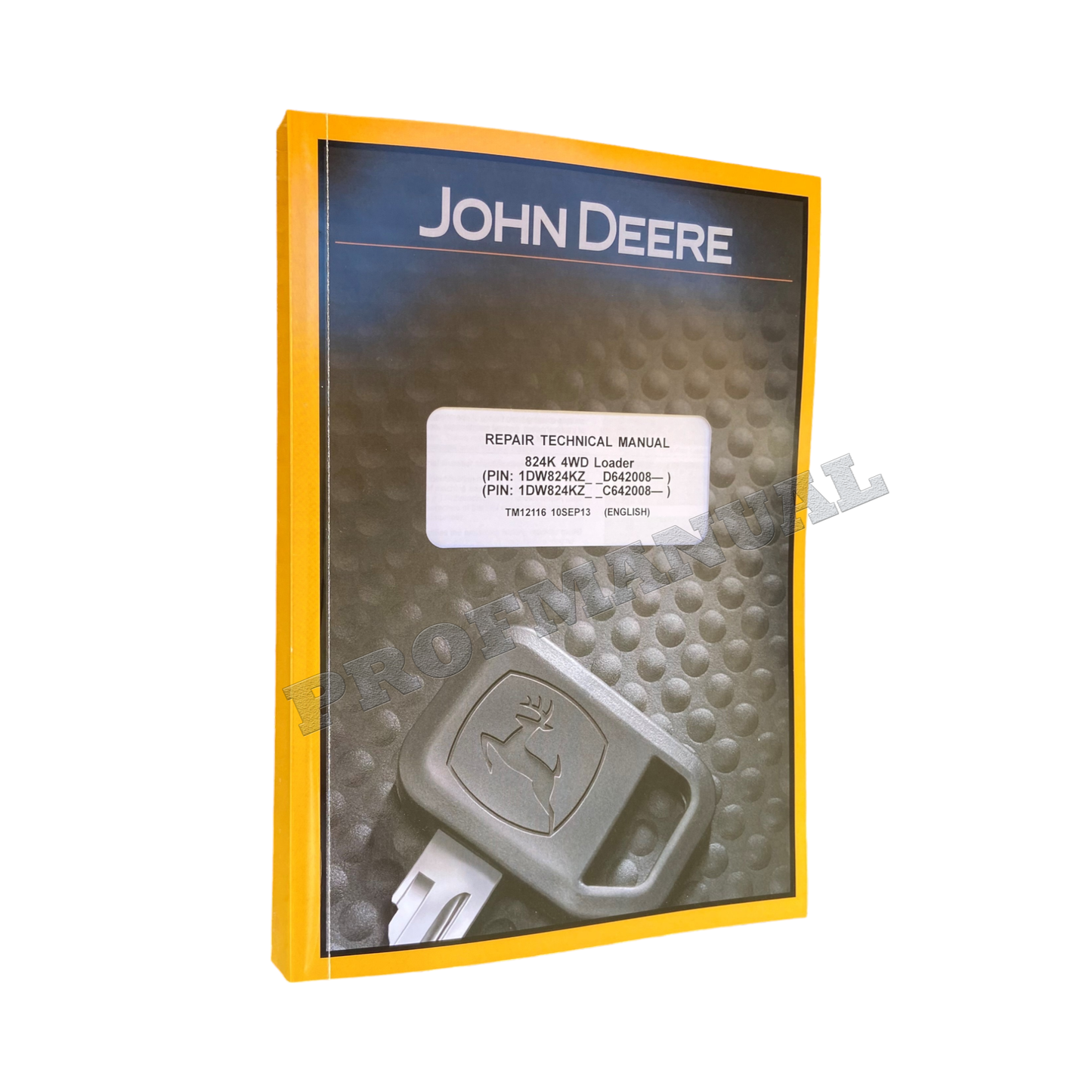 JOHN DEERE 824K LOADER REPAIR SERVICE TECHNICAL MANUAL TM12116