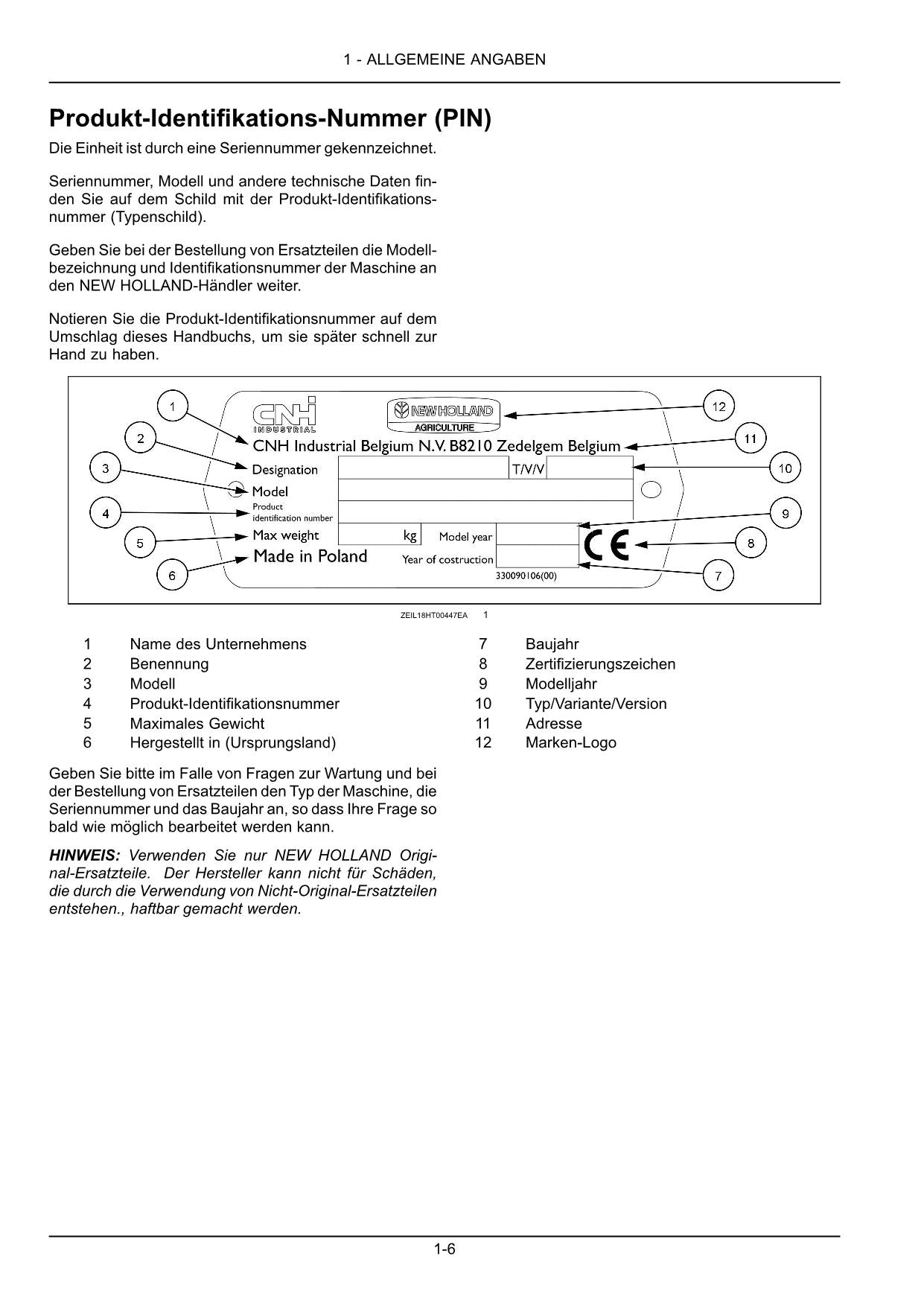 New Holland DISCCUTTER 360 390 Scheibenmäher Betriebsanleitung