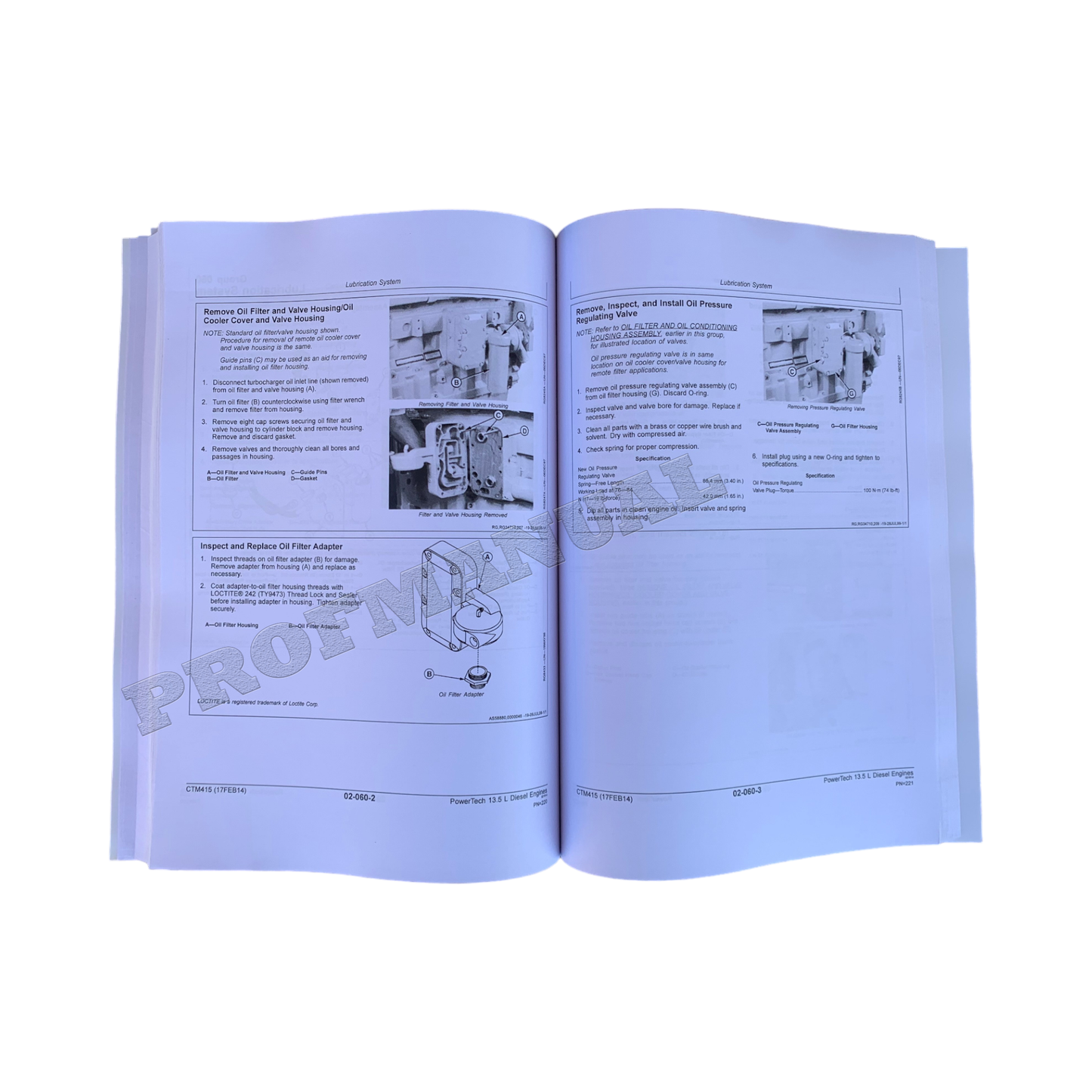 John Deere 6135 TM 13,5 l OEM-Basismotor – Reparatur- und Wartungshandbuch