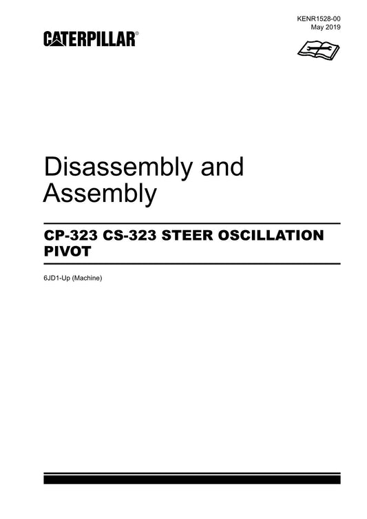 Caterpillar CP-323 CS-323 STEER OSCILLATION PIVOT Disassem Assem Service Manual