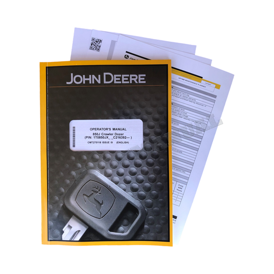 JONH DEERE 850J CRAWLER DOZER OPERATORS MANUAL + !BONUS!