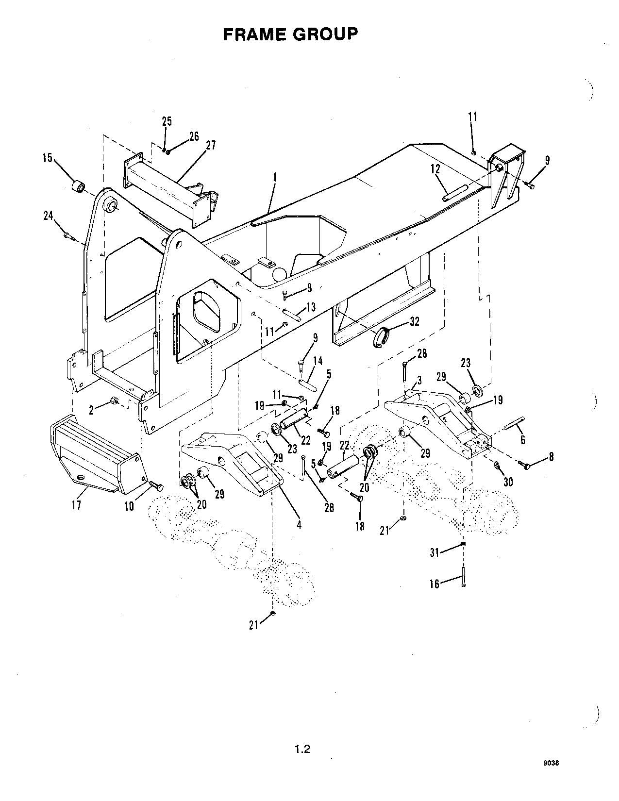 SKYTRAK 9038 Telehandler Parts Catalog Manual Prior to 9A0549