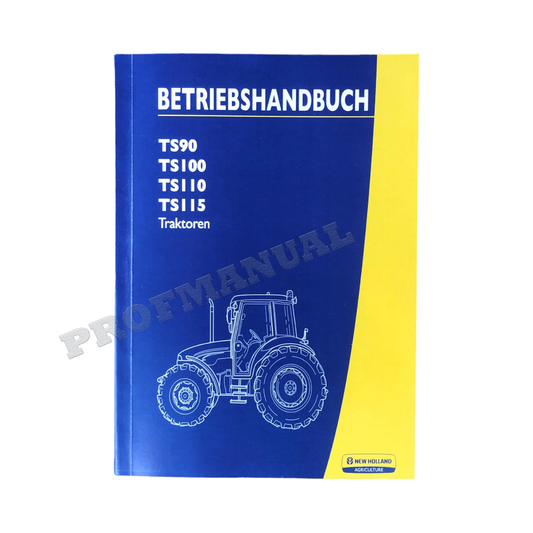 Manuel d'instructions pour tracteur New Holland TS90 TS100 TS110 TS115 #3