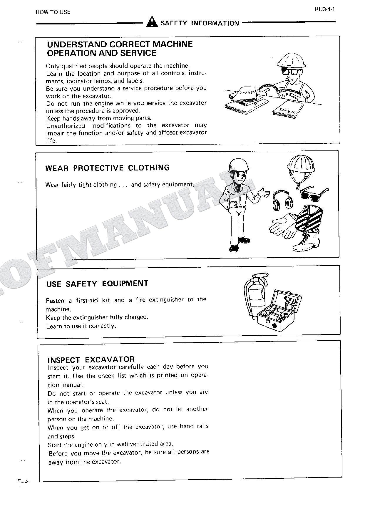 HITACHI EX200 Hudraulic Excavator Service Manual