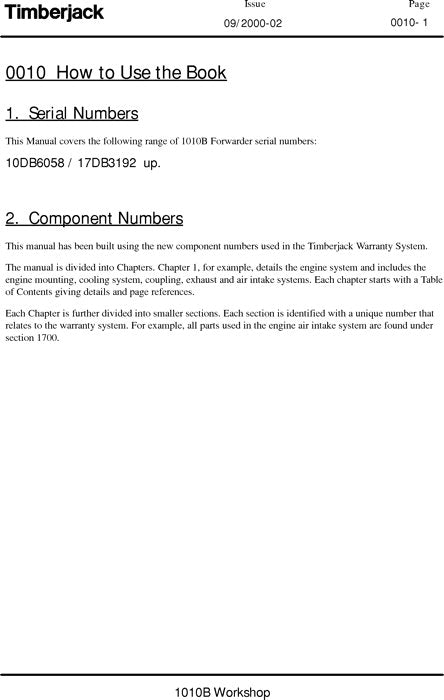 JOHN DEERE 1010B FORWARDER SERVICE REPAIR MANUAL TMF060718