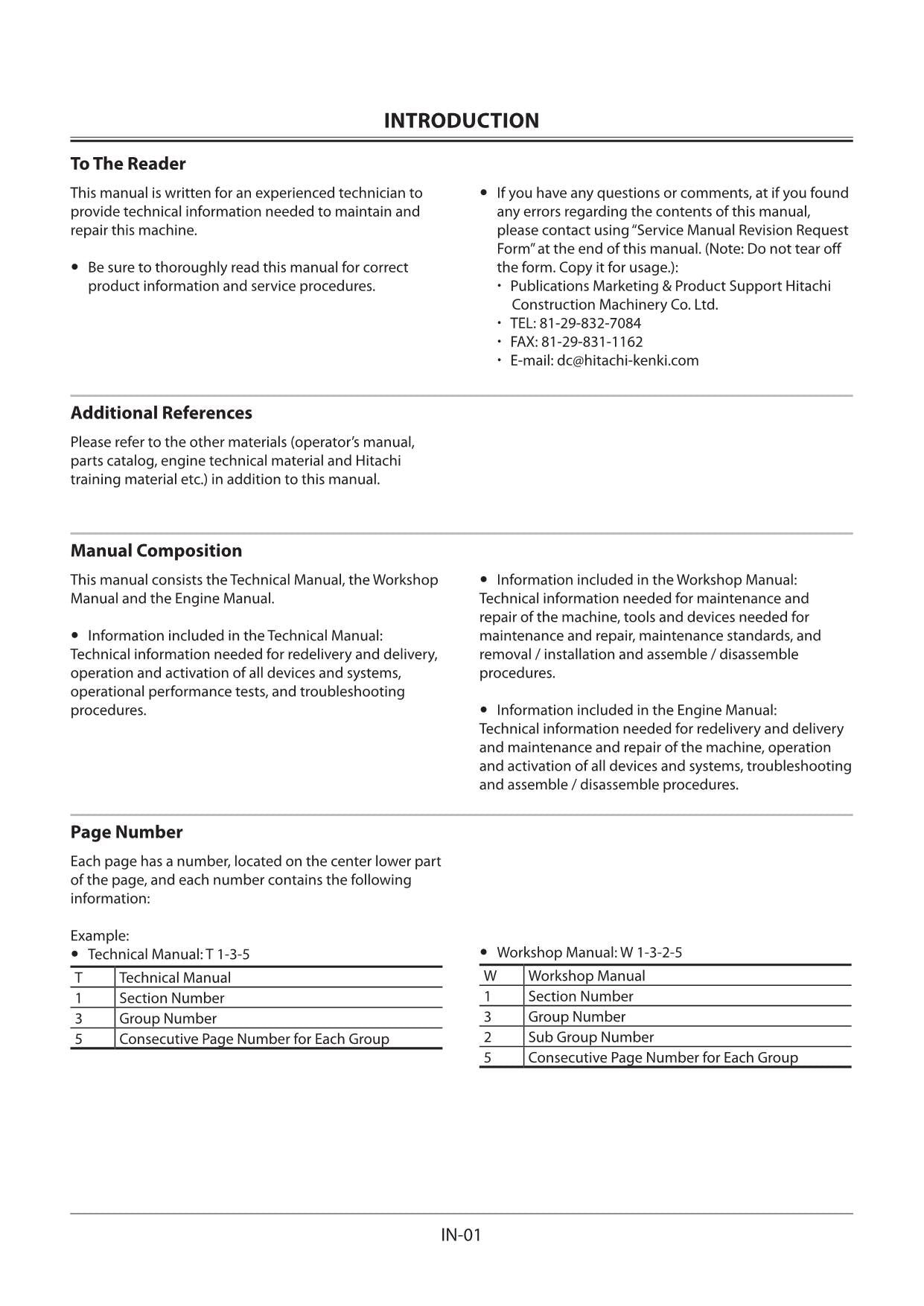 Hitachi ZX225USLC-5B 225USRLC-5B Excavator Troubleshooting Service Manual Scheme