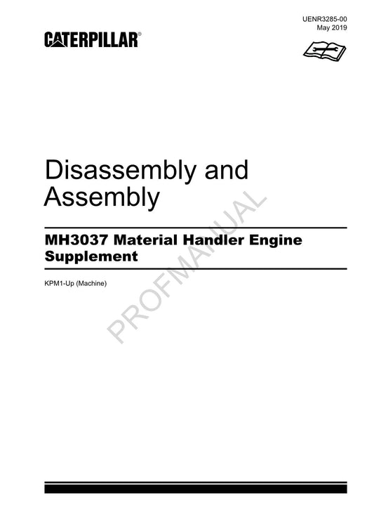 Caterpillar MH3037 Material Handler Engine Suppl Disass Assembly Service Manual