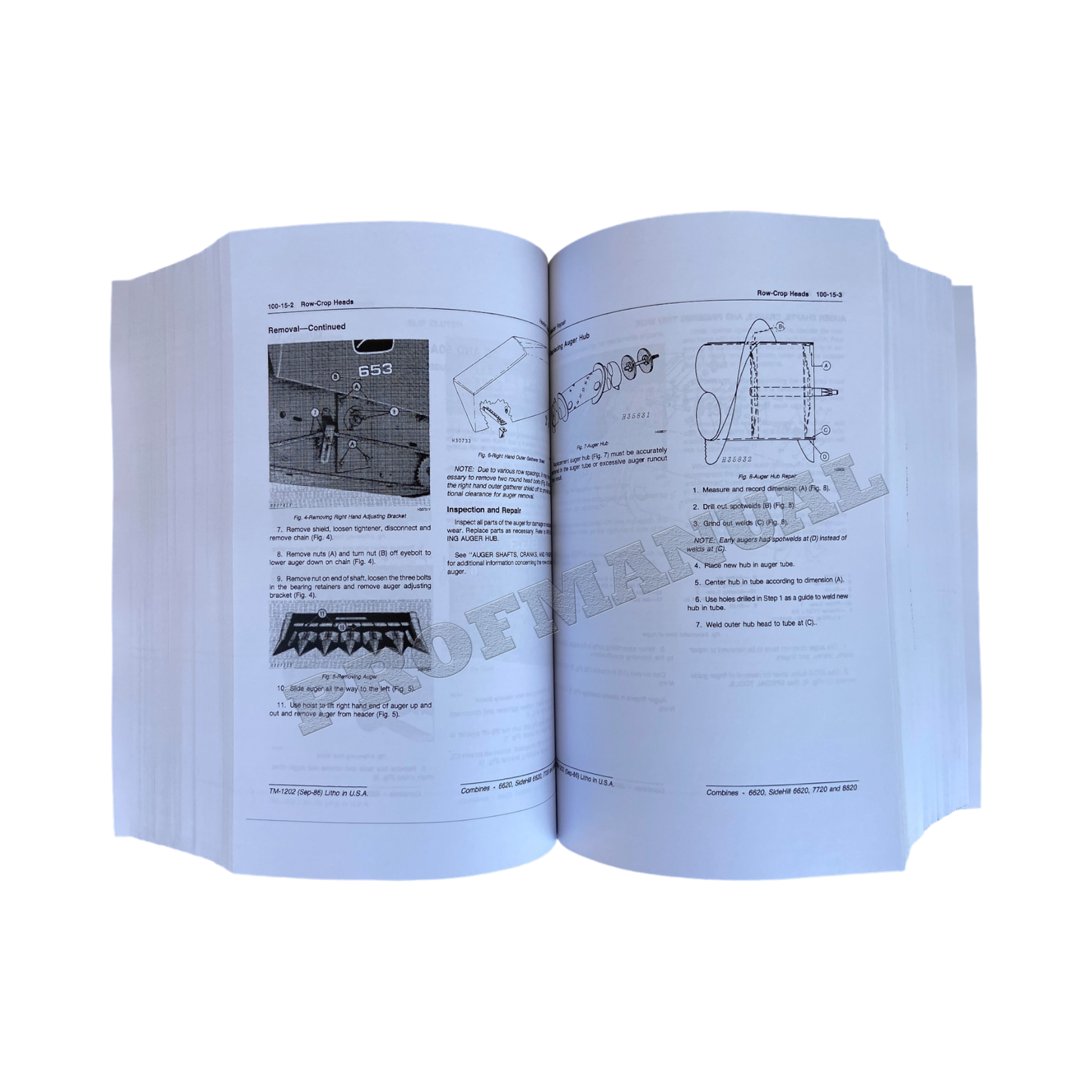 JOHN DEERE 6620 7720 7721 8820 MÄHDRESCHER SERVICEHANDBUCH 