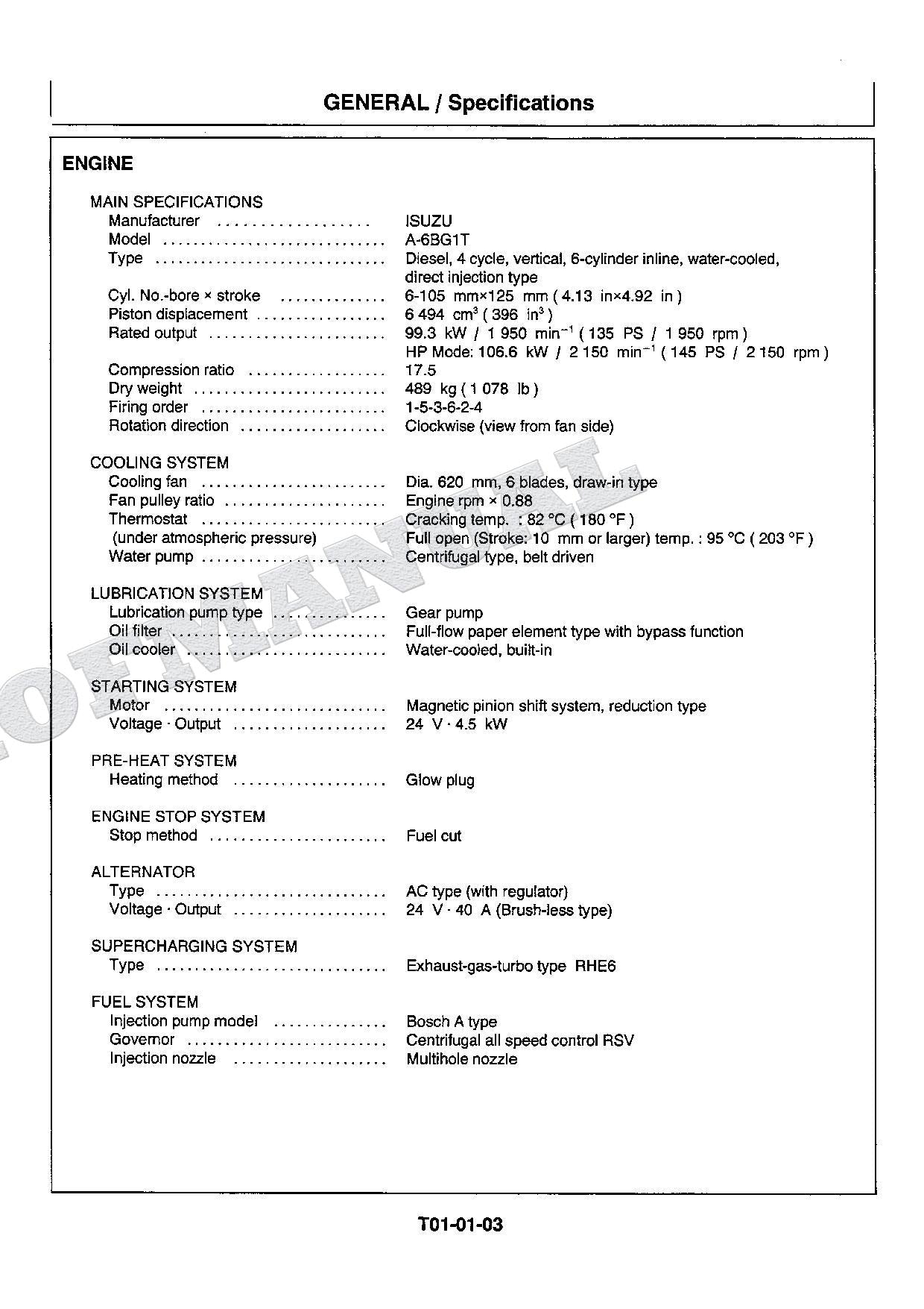 HITACHI EX200-5 EXCAVATOR Service manual Operational Principle