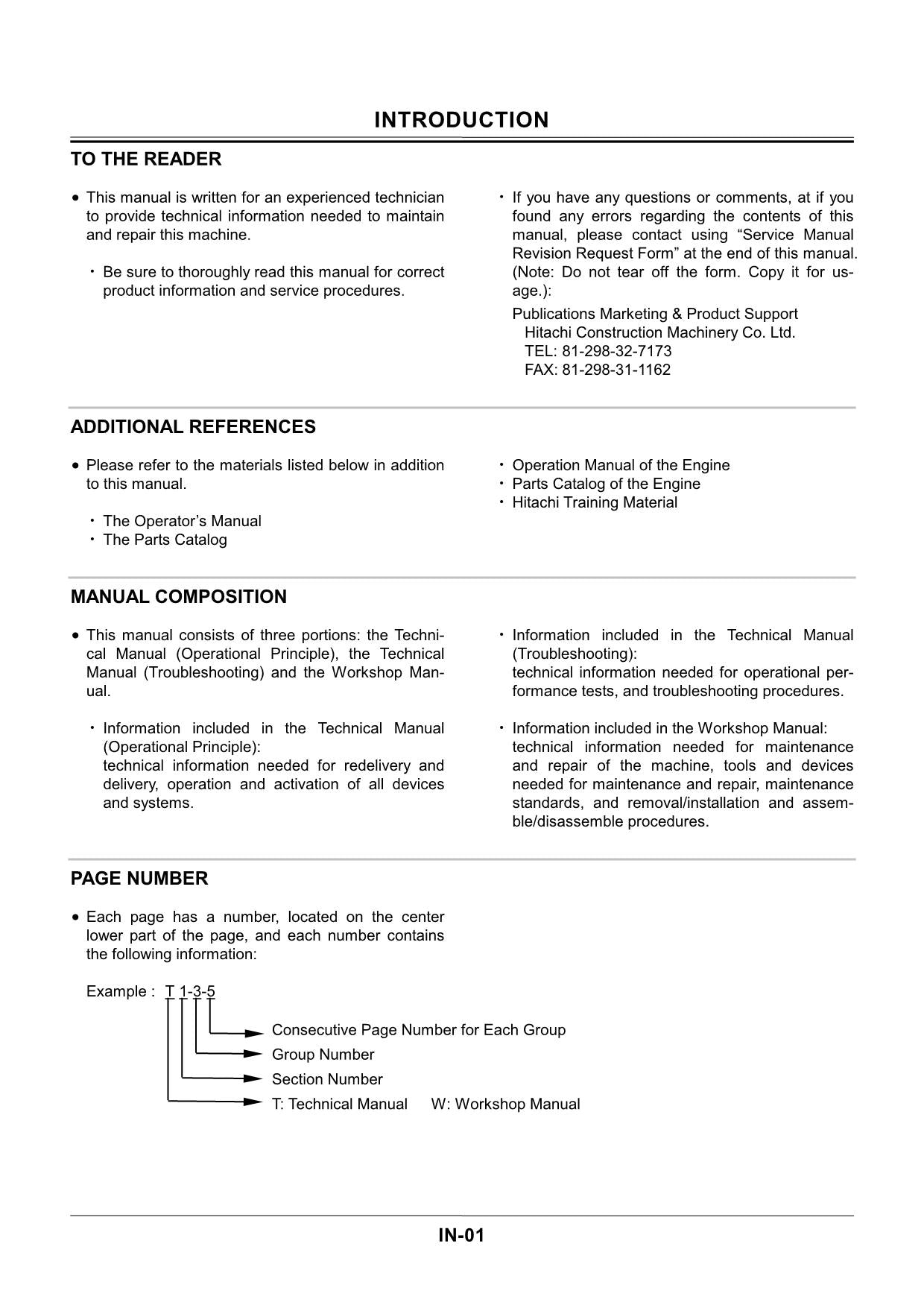 Hitachi ZX330-3 ZX330LC-3 ZX350H-3 Excavator Troubleshooting Service Manual