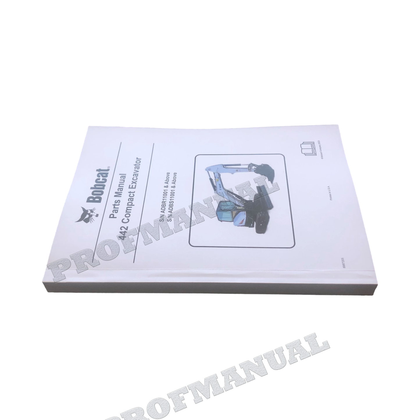 Bobcat 442 Bagger Teilekatalog Handbuch ADBR11001- ADBS11001-