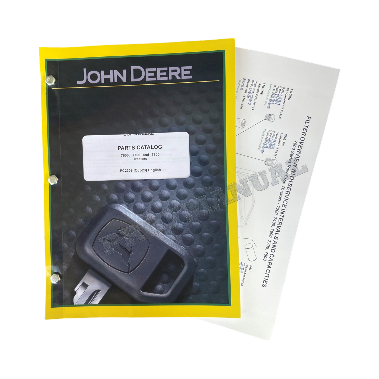 JOHN DEERE 7600 7700 7800 TRAKTOR-TEILEKATALOG-HANDBUCH + !BONUS! 