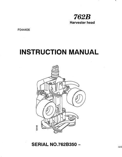 JOHN DEERE 762B ERNTEKOPF SERVICE-REPARATURHANDBUCH SN 762B350-