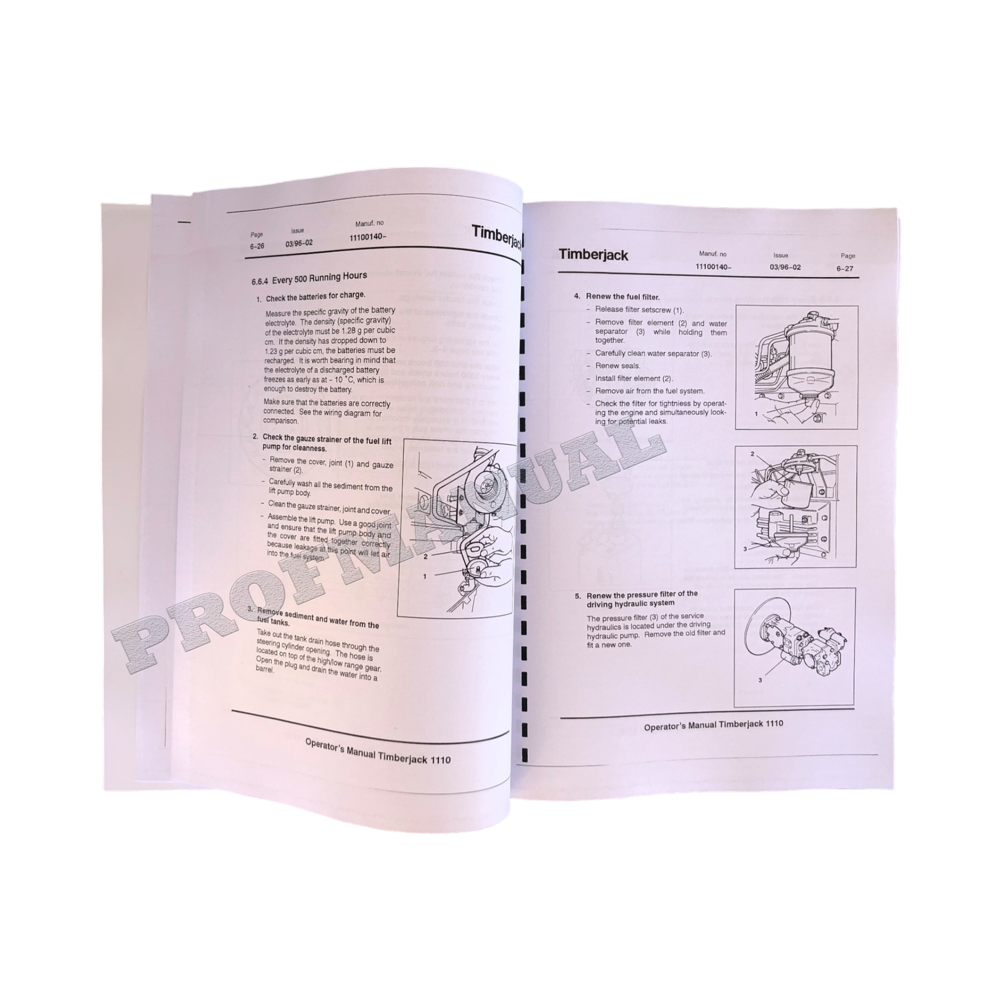 JOHN DEERE 1110 FORWARDER OPERATORS MANUAL #1