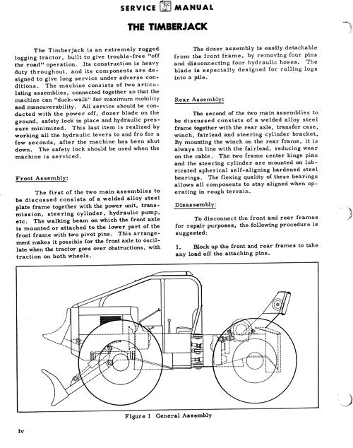 JOHN DEERE 217 225 230 200 207 208 209 205 215 SKIDDER SERVICE-REPARATURHANDBUCH