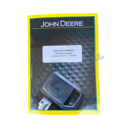 JOHN DEERE 9870 STS MÄHDRESCHER-BETRIEBSHANDBUCH NR. 4 