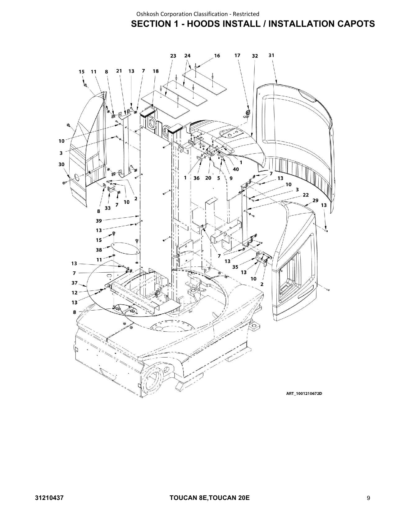 TOUCAN 20E 8E Vertical Lift Parts Catalog Manual