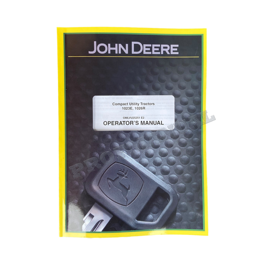 JOHN DEERE 1023E 1026R TRACTOR OPERATORS MANUAL #2