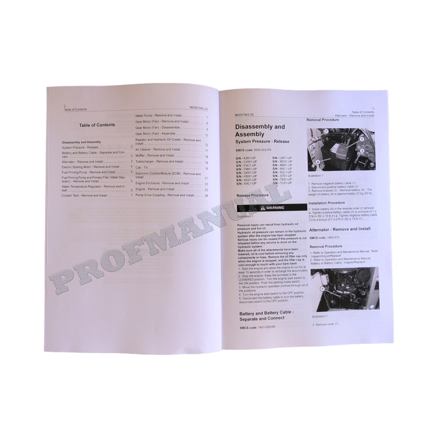 Caterpillar 253D3 262D3 Lader Motor Zubehör Servicehandbuch Demontage Montage