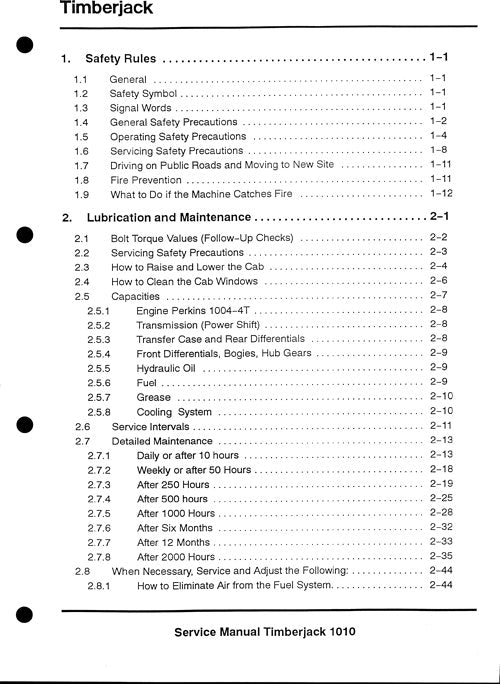 JOHN DEERE 1010 FORWARDER SERVICE-REPARATURHANDBUCH sn 10101657-