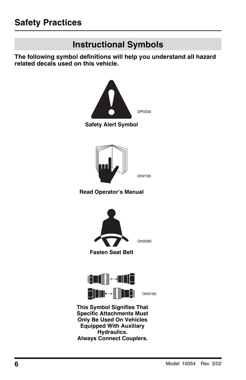 SKYTRAK 10054 Telehandler Maintenance Operation Operators Manual 8990394