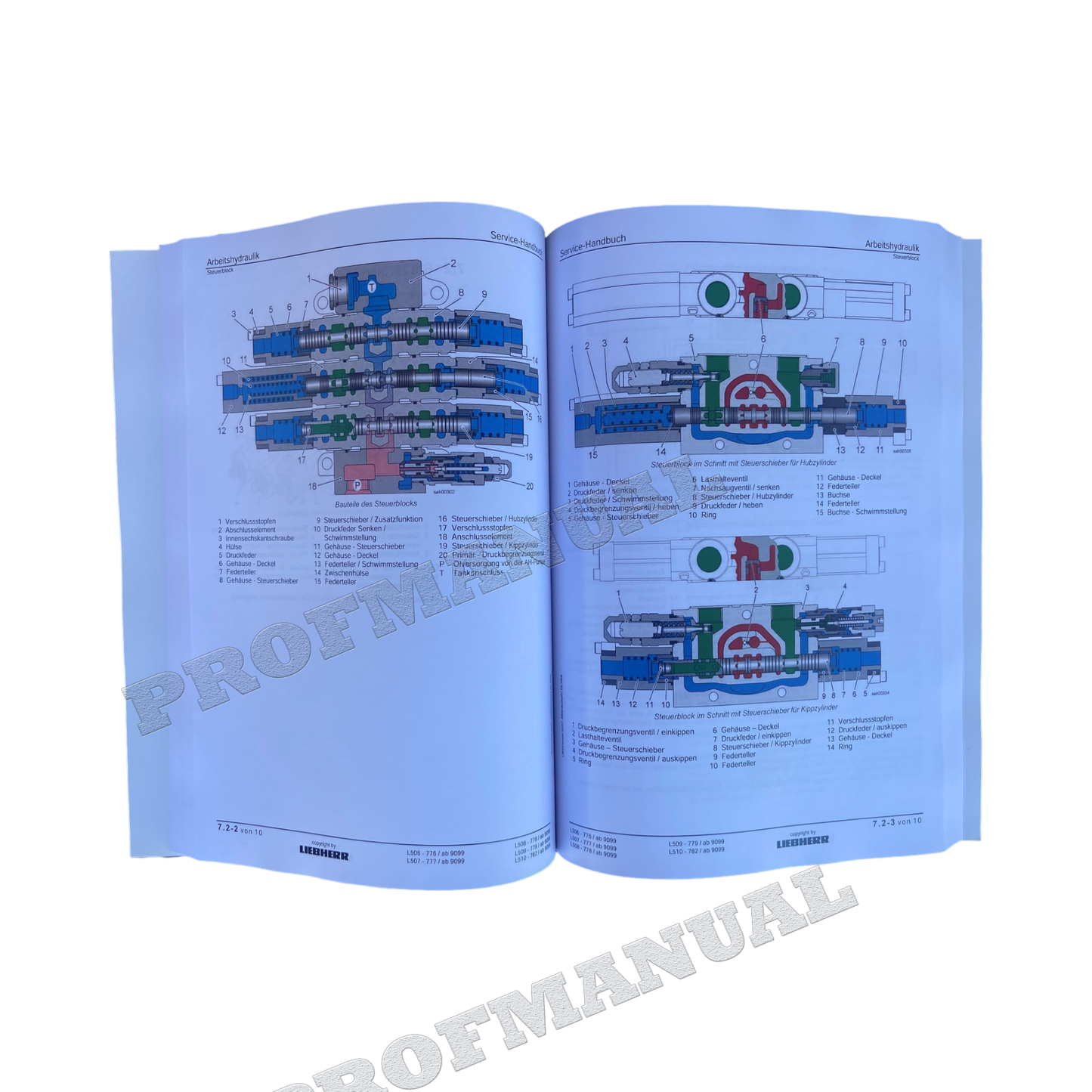 Liebherr L506 L507 L508 L509 L510 Radlader Reparaturhandbuch Werkstatthandbuch