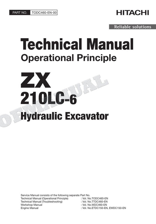 HITACHI ZX210LC-6 Excavator Service Manual Operational Principle