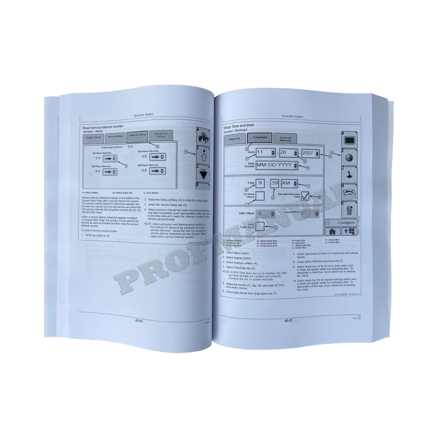 JOHN DEERE R4030 R4038 SPRAYER OPERATORS MANUAL