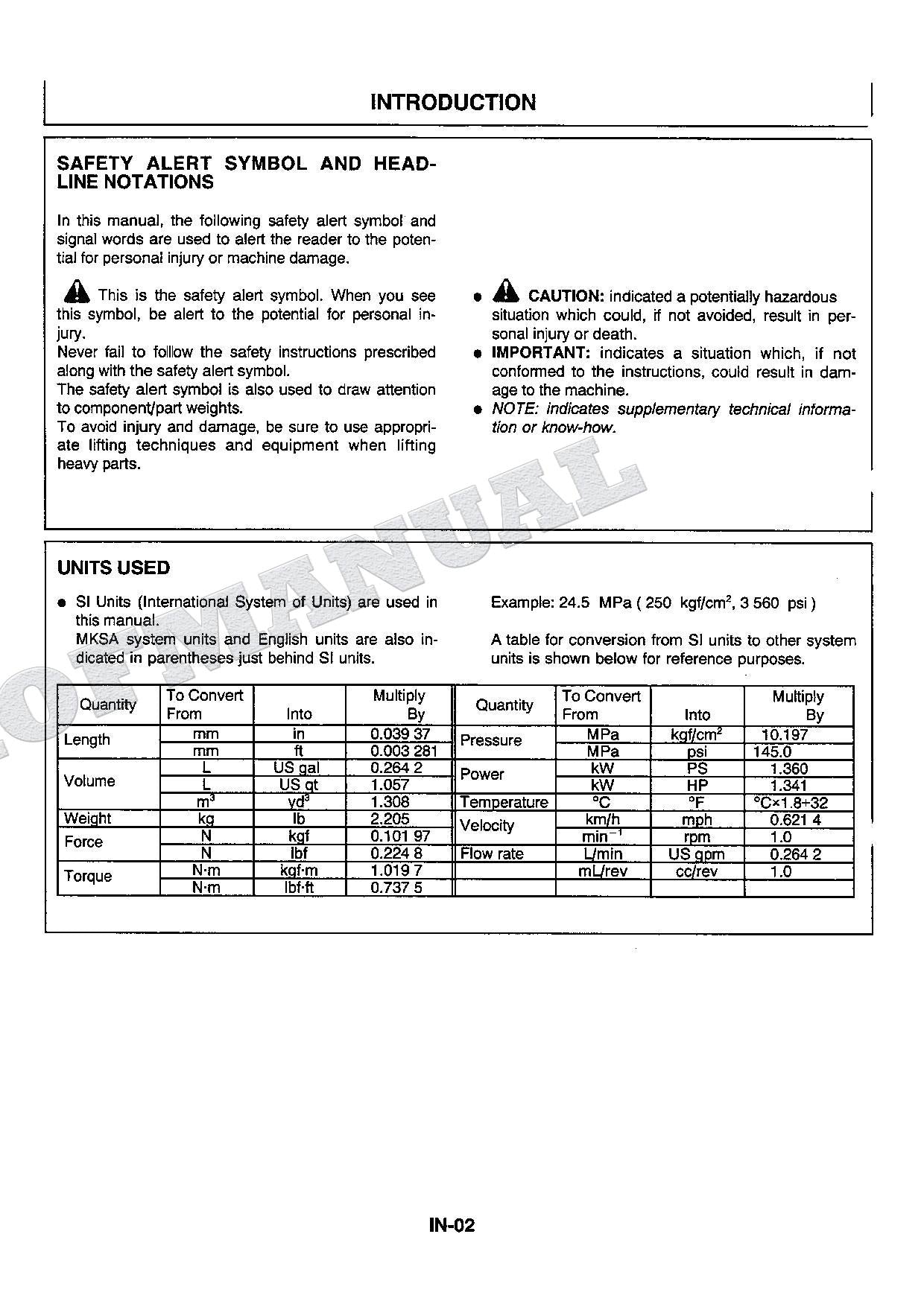 HITACHI EX200-5 EXCAVATOR Service manual Operational Principle