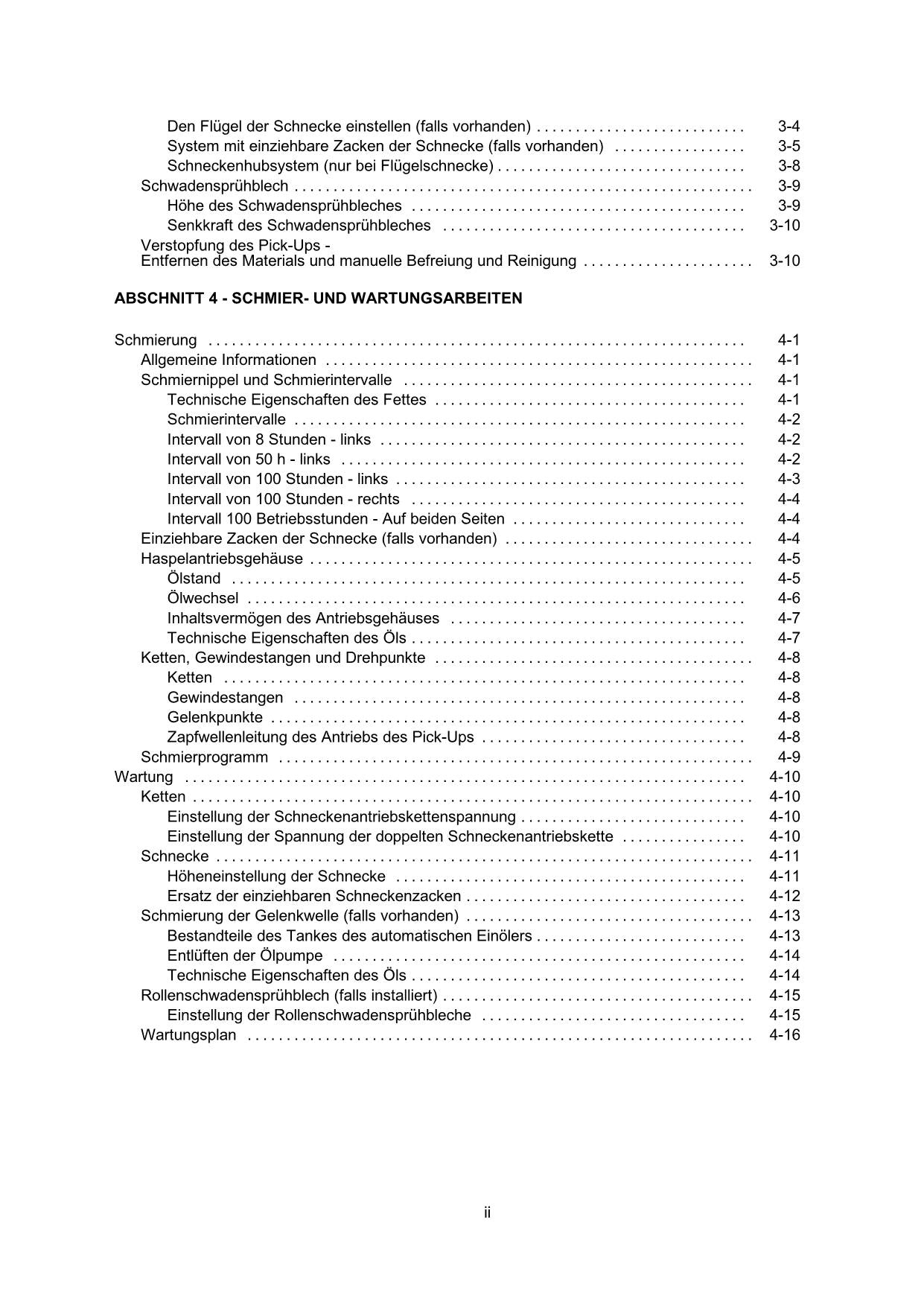 New Holland 270FP 280FP 290FP Schneidwerk Manuel d'instructions